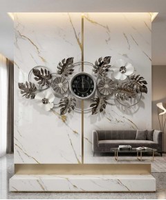 Silver Metal Clock New Collection
